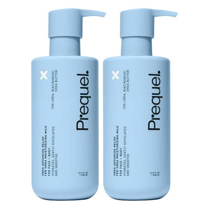 Prequel Skin Urea Advanced Relief Moisturizing Milk 10% Urea Lotion for Face and Body Unscented Hydrating Cream for Extremely Dry Skin Soothing for Sensitive Skin - 6.75 fluid ounce (Pack of 2)