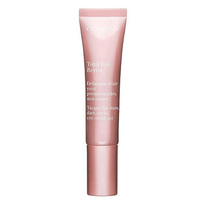 Clarins Total Eye Revive | Anti-Aging Cream-Gel Eye Treatment | Visibly Smoothes Fine Lines | Targets Dark Circles, Puffiness and Signs Of Fatigue | Brightening | Cooling Metal Applicator | 0.5 Oz