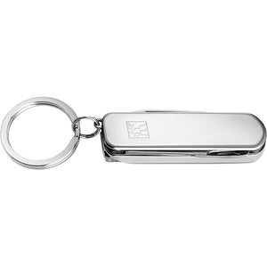 ZWILLING Manicure Pedicure Multi-Tool (key ring with nail scissors nail clipper and nail file) Silver 2.5 inch