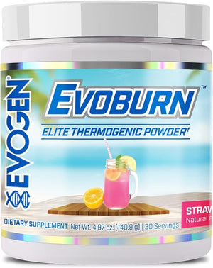 Evogen Evoburn - Thermogenic Fat Burner for Men &amp Women | Energy Focus &amp Appetite Control | Advanced Metabolism Booster Fat Burner Formula with MitoBurn &amp Caffeine | Strawberry Lemonade |