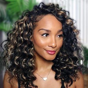 Ocean Wave Crochet Hair 14inch Curly Braiding Hair Wet And Wavy Crochet Hair for Black Women 7Packs Deep Twist Crochet Synthetic Hair Extensions P1B/30¡¦