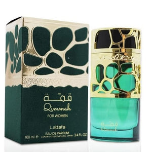 Lattafa Perfumes Qimmah for Women EDP (Eau De Parfum) - 100ML (3.4 oz) |Featuring notes: Cedar Oudh Myrrh Amber Lavender I