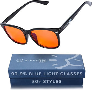 100% Blue Light Blocking Glasses - Women + Men - Better Sleep - Anti Eye Strain Protection - Computer Screens Gaming