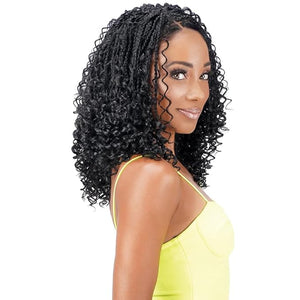 Royal Zury Crochet Briad V-shape Finish Style V11 Boho Curly (12+13+14) (Off Black 1B)