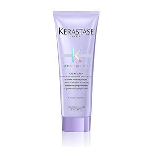 Kerastase Blond Absolu Cicaflash Conditioner - For Bleached &amp Damaged Hair Strengthens &amp Nourishes With Hyaluronic Acid Protects Against Breakage