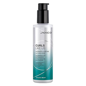 Joico Curls Like Us Hydrate &amp Define Curl Cr?me Styler | For Curly Hair | Reduce Frizz &amp Breakage | Define Textures | Thermal Protection | With Moringa Seed &amp Algae Oil | 6.7 Fl Oz