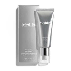 Medik8 Crystal Retinal 1 - Firming Advanced Skin Retinaldehyde Face Serum - Night Serum with Hyaluronic Acid and Vitamin E - Gluten Free - 1 oz