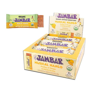 JAMBAR Organic Artisan Energy Bar (Musical Mango - 12 Pack)