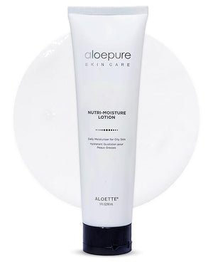 Aloette Facial Moisturizer for Oily &amp Irritable Skin Nutri Moisture Lotion - Lightweight Daily Moisturizer for Uneven Skin Tone Breakouts &amp Acne - Moisturizing Hydrating &amp Soothing Face