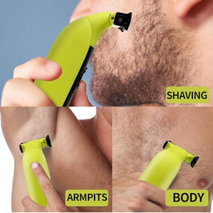 2025Beard &amp Body Hair Trimmer for Men [All-in-One] USB-C Fast Charging Adjustable CombGroin &amp Ball Hair Painless Electric Shaver Travel Razors Dry Cordless Foil ShaversLow Noise
