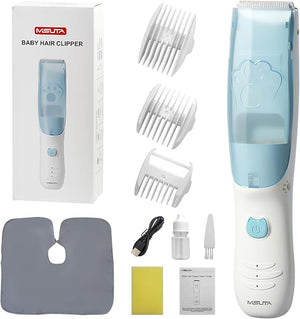 Vacuum Baby Hair ClippersSilent Clippers for KidsCordless Baby Hair TrimmerWaterproof Baby Hair Cutting Kit for Fine/Curly HairInfant Toddler Hair Clippers Auto Suck Snipped Hair