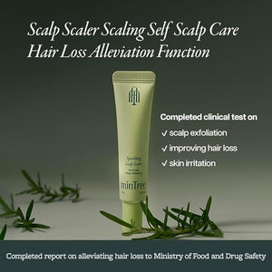 MINTREE Sparkling Scalp Scaler 0.52oz X 5EA / 15g X 5EA Bubble Type Scrub Alleviates Hair Loss Cooling Invigorates and Exfoliates Itchy Scalp (No Parabens Silicone Sulfate)