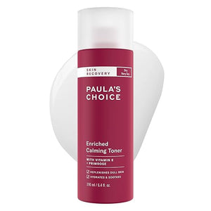 Paula's Choice Skin Recovery Calming Face Toner Toner for Face with Hyaluronic Acid Vitamin E &amp Primrose Hydrates Replenishes &amp Soothes Skin Dry &amp Sensitive Skin Frangrance Free 6.4
