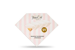 StansOut Beauty Sponge 4-Pack ? Streak-Free Airbrushed Finish | Reusable Quick-Drying Latex-Free | Multi-Angle Blending Sponge for Cream Liquid &amp Powder | Pro Makeup Applicator
