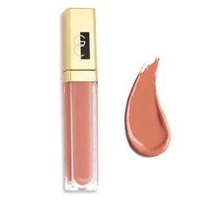 Gerard Cosmetics Color Your Smile Lip Gloss Nude, Super Pigmented Nude Lip Gloss with LED Light and Mirror, Shiny Finish, Hydrating Liquid Lip Color, Cruelty Free and Made in USA