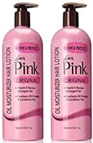 Luster's Scurl Pink Oil Moisturizer Hair Lotion 32 Ounce (Packaging may vary) (2 Pack)