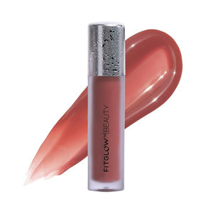 FITGLOW Beauty Lip Colour Serum | Hydrating Lip Gloss | Plumping Anti-Aging Lip Treatment | Natural Shine with Pomegranate Sterols &amp; Collagen | Buildable Color for Dry Chapped Lips | Gospel - 10g