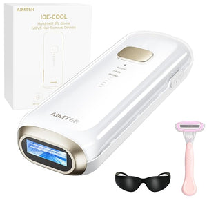 Laser Hair Removal IPL Hair Removal for Women and Men with 5 C¡ÆSapphire Ice-Cooling Function At-Home Hair Removal Device for Armpits Back Legs Arms Face Bikini LineUnlimited FlashesNearly Painless