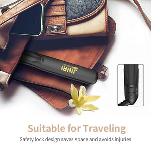 3 in 1 Hair Styling Tool: Straightening Brush, Crimper, and Flat Iron | Heated Brush for Smooth, Anti-Frizz Hair | Electric Straightener