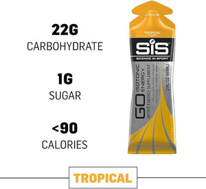 SIS Isotonic Energy Gels 22g Fast Acting Carbohydrates Performance &amp Endurance Sport Nutrition for Athletes Energy Gels for Running Cycling Triathlon Pineapple - 2 oz - 30 Pack