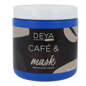 DEYA Cafe Y Cacao Intensive Repair Hair Mask Strengthens Nourishes Promotes Growth. 16 Oz