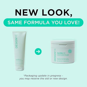 Design.Me GLOSS.ME Hydrating Treatment Mask | Deep Conditioning Hair Mask for All Hair Types | Made With Argan Oil for Frizz Control and Shine | Mask for Dry, Damaged &amp; Frizzy Hair | Color Safe