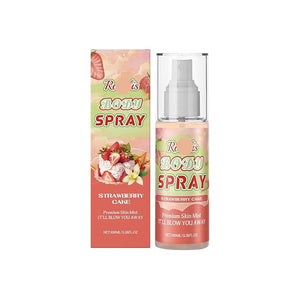 Strawberry Cake Body Fragrance Spray - Long-Lasting Soft &amp Layered Fresh Scent Skin-Nourishing &amp Mood-Enhancing Perfume Mist(2PCS)