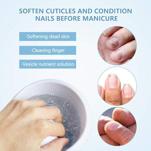 Electric Bubble Nail Soaking Bowl Manicure Hand Bowl Jet Spa Massage Soak Soothing Relaxing Manicure Machine Soften Cuticles