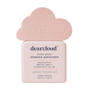 dearcloud Body Glaze Essence Sunscreen SPF 30 ? Moisturizing Body Sunscreen ? Korean Skincare Essential ? Squalane &amp; Hyaluronic Acid (3.38 fl oz)