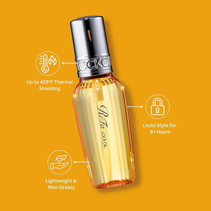 Re-Fa Lock Oil | Japanese Hair Styling Oil for Heat Protection, Shine &amp; Long-Lasting Hold | Anti-Frizz, Curl Enhancer, Straightener Prep | Lightweight Formula | 100ml | Luxury Beauty Hair Serum