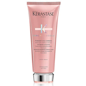 Kerastase Chroma Absolu Cica Chroma Strengthening Conditioner For Sensitive or Damaged Hair - Anti-Porosity Improves Hair Health and Preserves Color Vibrancy With Lactic Acid