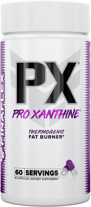 FINAFLEX PX PRO Xanthine - 60 Capsules - Thermogenic - Promotes Energy, Focus &amp; Appetite Suppression - with Caffeine &amp; TeaCrine - 60 Servings
