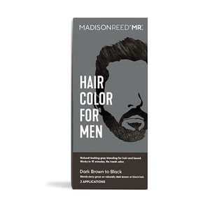 Madison Reed Mr. Hair Color for Men Dark Brown to Black Demi-Permanent Hair Dye Reduces Grays in 15 Minutes For Hair &amp Beard Nourishing &amp Strengthening Keratin &amp Argan Oil 2 Applicati