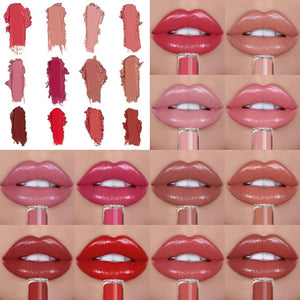 12 Colors Cream Texture Lipstick, 2026 Upgrade 12 Colors Lips Staining Lip Oil Long Lasting Lip Gloss Natural Non-Stick Non-Fading Liquid Lipstick, Hydrating Lip Tint Waterproof LipStain (#7)