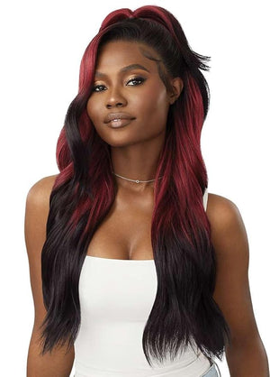 Outre Lace Front Wig -Perfect Hair Line 13X6 - Jaanay (3DR CHERRY OMBRE)