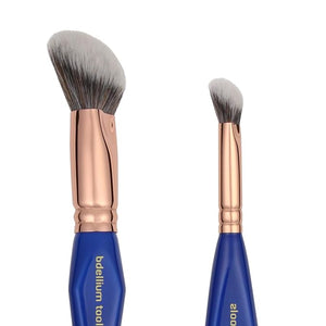 Bdellium Tools Professional Makeup Brush - Golden Triangle 969 Double-ended BDHD Phase II/Phase III - With All-Vegan Synthetic Fibers For Versatile Application and Blending (Blue 1pc)