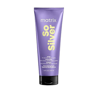 Matrix So Silver Purple Hair Mask - Deep Conditioning Repairs Damaged Blonde and Silver Strands Neutralizes Yellow Tones For Color-Treated or Bleached Hair
