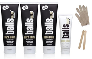 The Bare Pair Triple Pro Pac King Kombo - Body Hair Management System (w/Exfoliating Glove)