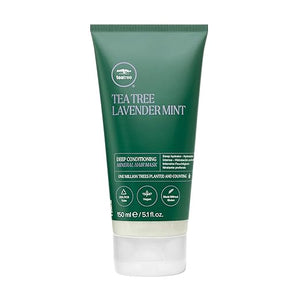 Tea Tree Lavender Mint Deep Conditioning Mineral Hair Mask Hydrates + Strengthens For Coarse + Dry Hair