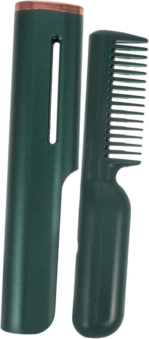 Electric Straightening Comb Hair Styling Tool for Men and Women Portable USB Ceramic Heating Brush for Anti-Frizz and Smooth Suitable for All Hair Types Minimizes Heat Damage