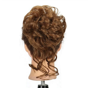 Hair Accessories Synthetic Bun Donut Bun Ponytail Hair Extensions Messy Blonde Curls with Elastic Rubber Band Wig Hair Bun for Women Hair Pieces For Women(6)