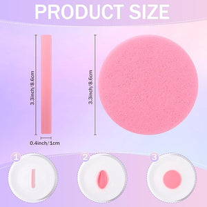 Mifoci 960 Pieces Pink Compressed Facial Sponges for Estheticians, Makeup Removal Sponge Pads for Women Spa Exfoliating Face