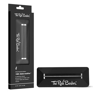 The Rich Barber 1 Minute Blade Modifier - Trimmer Blade Sharpener with Diamond Metal Stone for Professional &amp; Home Use - Closer Shaves, Sharper Lines, Less Ingrown Hair - Compatible with Most Bran