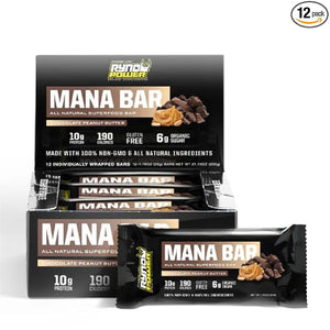 Ryno Power Mana Protein Bar Caddy (12 Servings) 'Chocolate Peanut Butter'