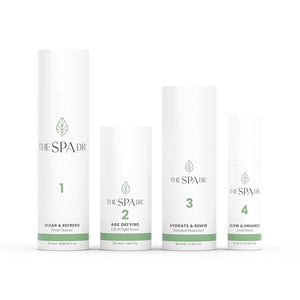 The Spa Dr. 4-Step Facial Kit for Women - 30 Day Supply Skin Care Kit - Anti Agin Facial Kit - Organic Skin Care - Perfectly pH Balanced