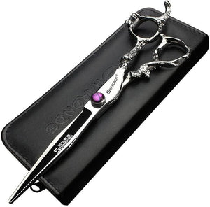 6/7/8/9-inch professional hair clipper set, stainless steel sharp hair clippers, hairdresser specific scissor(8-inch flat shear)