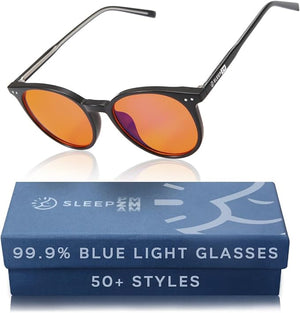 100% Blue Light Blocking Glasses - Women + Men - Better Sleep - Anti Eye Strain Protection - Computer Screens Gaming