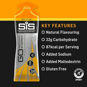 SiS GO Isotonic Energy Gel Sachets (6 Pack) - Orange