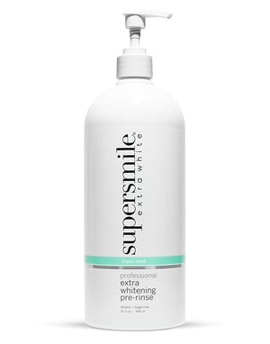 Supersmile Extra Whitening Pre-Rinse - Clinically Formulated Pre-Brush Mouthwash Cleans and Whitens Teeth in Hard-to-Reach Places - Fresh Breath - Alcohol Free - Sugar Free