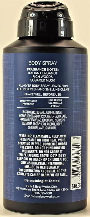 Bath and Body Men's Collection Body Spray Cologne Mist FIRST SIGHT 3.7 oz